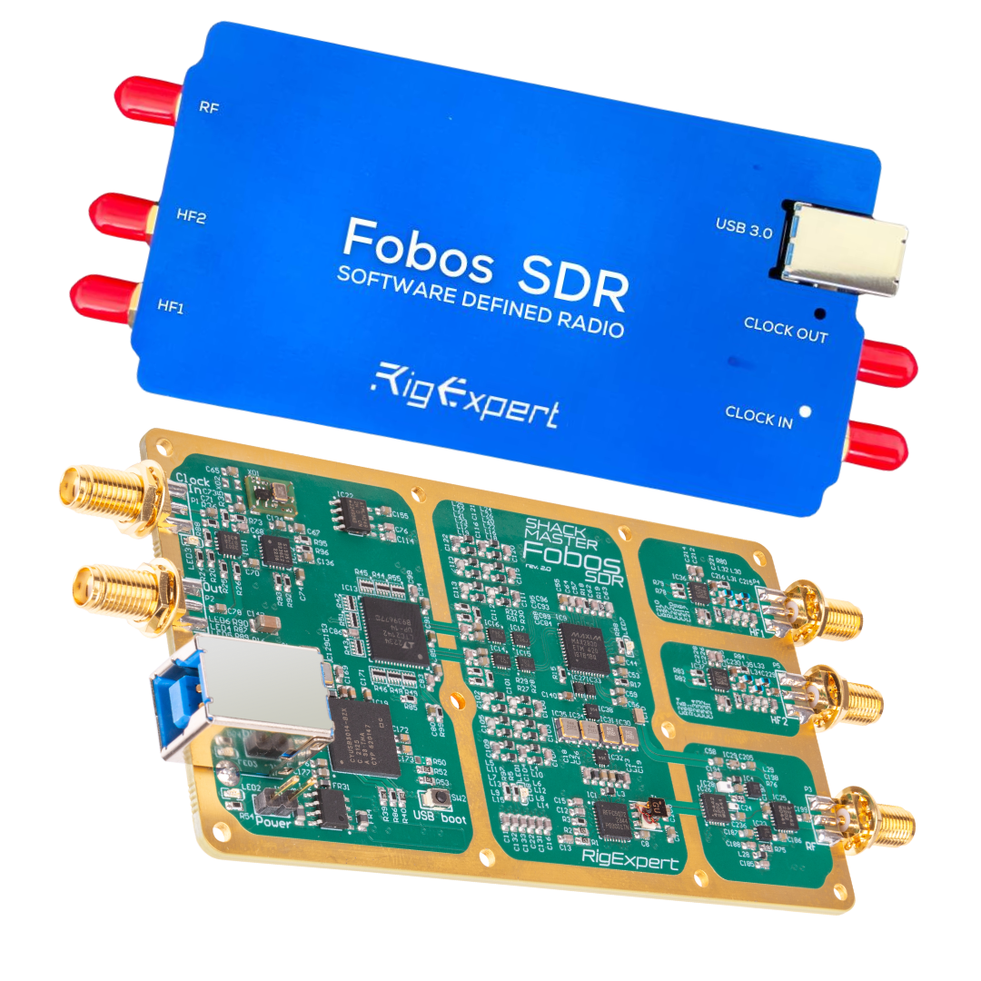 The Fobos SDR is a high-performance Software-Defined Radio (SDR) receiver with a USB 3.0 interface. This device offers a continuous operating frequenc