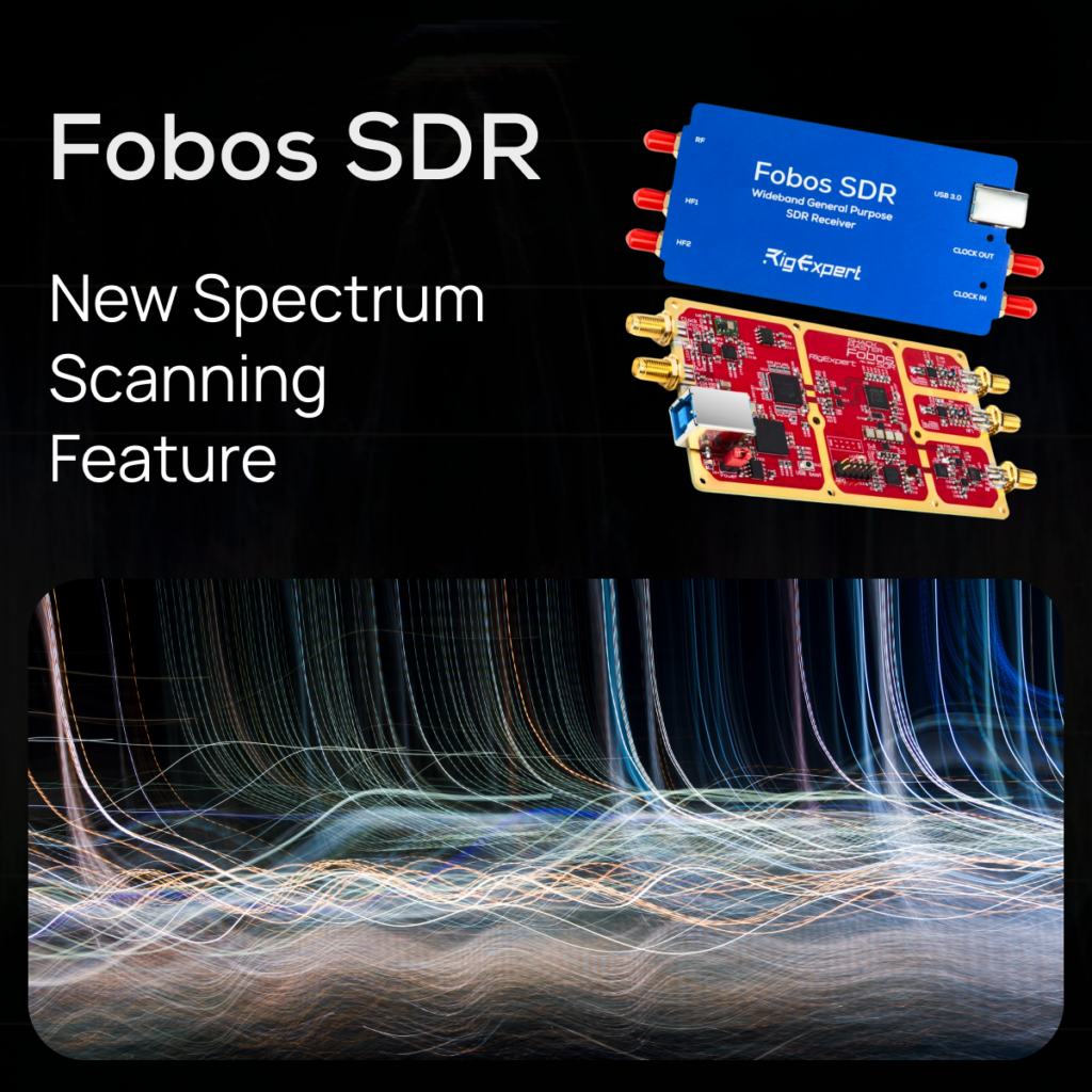 Fobos SDR got new 14 GHz per second best in class Band Scan feature