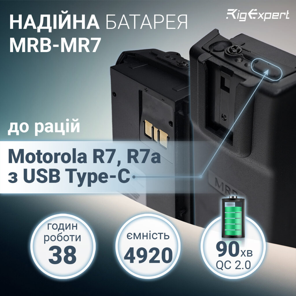 Новинка: Надійна та морозостійка батарея MRB-MR7 для Motorola R7, R7a!