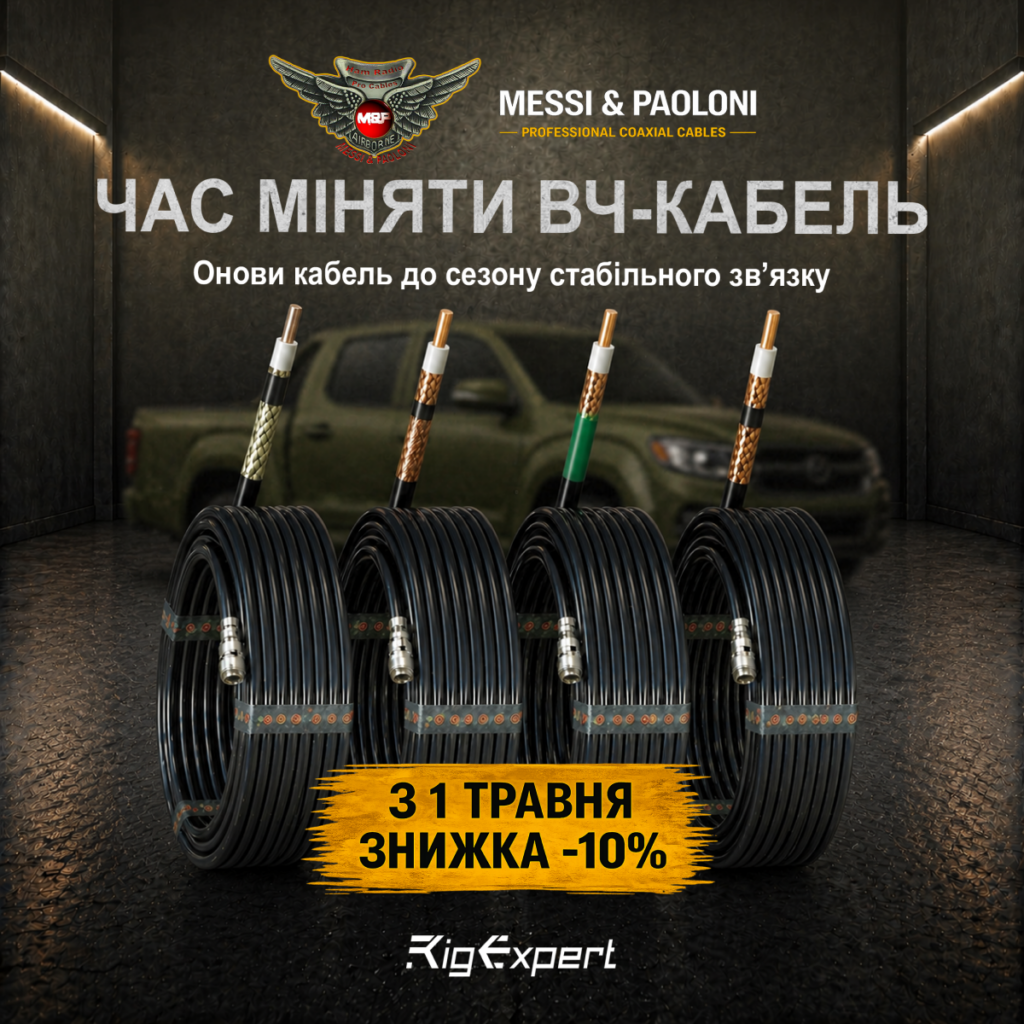 Знижка -10% на кабелі Messi & Paoloni — з 1 травня